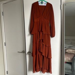 ASTR the Label Romance Me Long Sleeve Maxi Dress